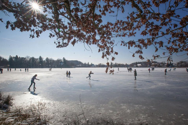 Eislaufen am Weßlinger See